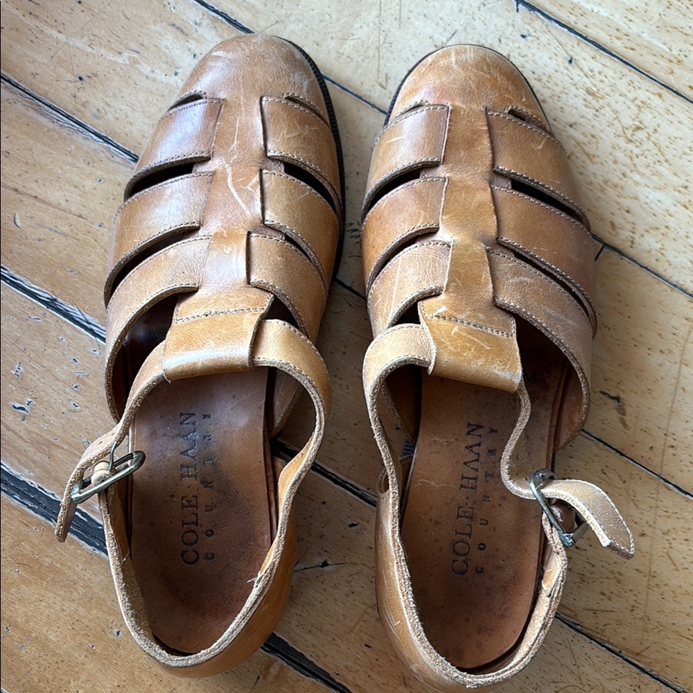 Cole Haan Tan Leather Sandals